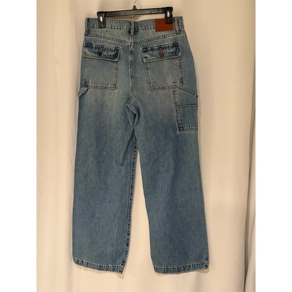 Hidden Jeans Womens Size 30 Light Wash Distressed Carpenter Cro - Picture 6 of 13